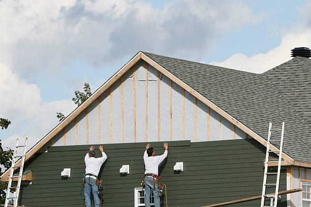 Professional Emergency Siding Repair technician working in Blaine, MN